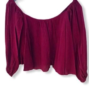 Faithfull the Brand Off Shoulder Flutter Top